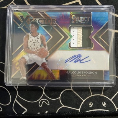 2019/20 Panini Select X-Factor Tie-Dye Patch Auto #XF-MBG Malcolm Brogdon #04/25