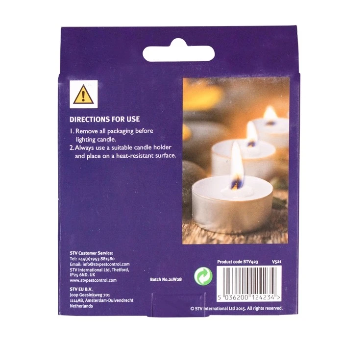 Citronella Tealight Candles – 18-Pack with Natural Oil, Ideal for Summer Evening - Image 4 of 4