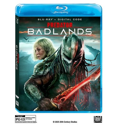 Predator Badlands Blu-ray Disc 1080p HD Sci-Fi Adventure Movie