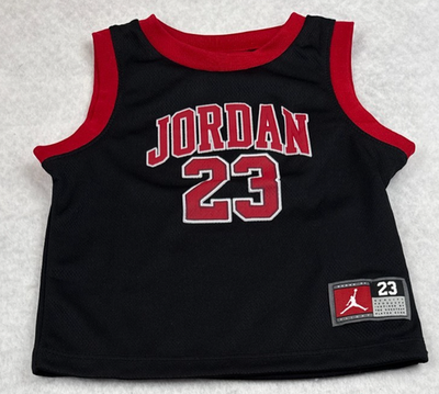 Jordan 23 Baby Jersey Short Set 18M Black Red Jumpman Basketball 2