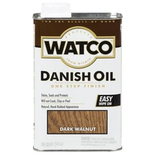 Watco Danish Oil Finish - 65841 Qt Dark Wal Danish Oil