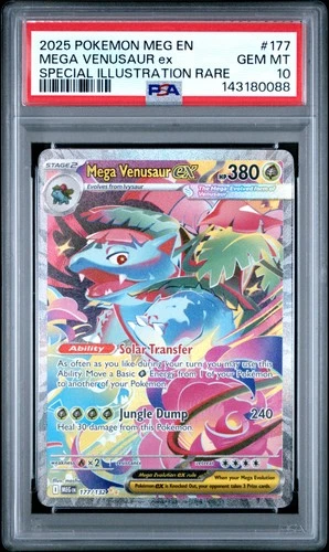 2025 POKEMON MEG EN-MEGA EVOLUTION #177 MEGA VENUSAUR EX PSA 10