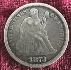 1873 Seated Liberty Dime