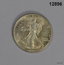 1935 WALKING LIBERTY HALF AU+ ! #12896