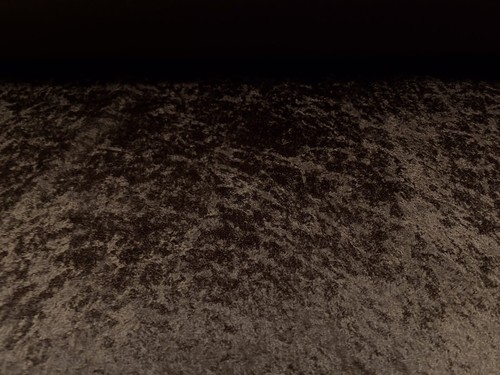 Panné Velour Velvet Crushed Dress Fabric, Per Metre - Plain - Brown - Picture 3 of 3