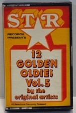 12 GOLDEN OLDIES VOL.5 Original Artists Star SC-1033 Cassette PLAY TESTED