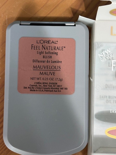 NEW L'OREAL FEEL NATURALE LIGHT SOFTENING BLUSH MAUVELOUS MAUVE .25 OZ - Picture 2 of 4