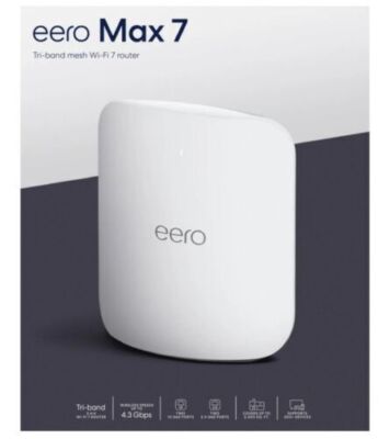 eero Max 7 Tri-Band Mesh Wi-Fi 7 Router - 10 Gbps Ethernet