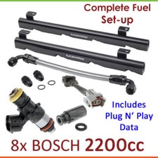 8x New BOSCH 2200cc Injectors & Fuel Rail Set-up For Holden HSV Senator 185i VS