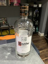 Ketel One Vodka Large Tall Empty Glass Bottle 1.75Lt Size Rare