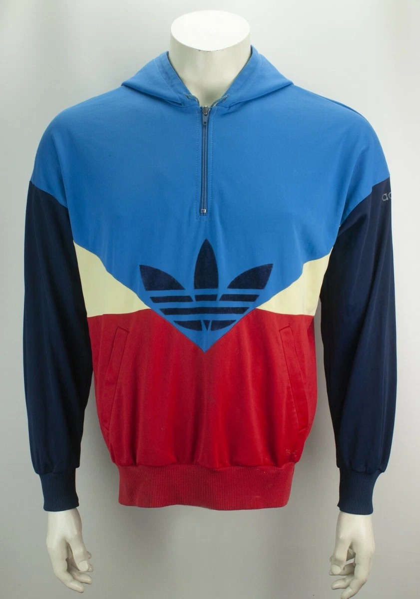 Vintage Adidas Colorado Colorblock Hoodie Size S Trefoil Firebird | eBay