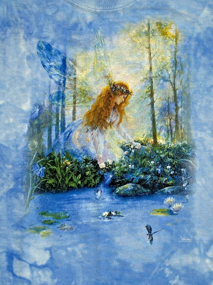 Camiseta The Mountain Azul Tie Dye Hada Juvenil Talla Pequeña Nueva Sin Etiquetas Foto 2 de 4