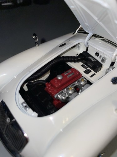 REVELL 1:18 MG MGA ROADSTER IN WHITE 1960 "GORGEOUS RED INTERIOR" 08447 V. RARE - Picture 9 of 10
