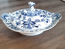 Meissen Teichert Schüssel mit Deckel Terrine Schale mit Zwiebelmuster