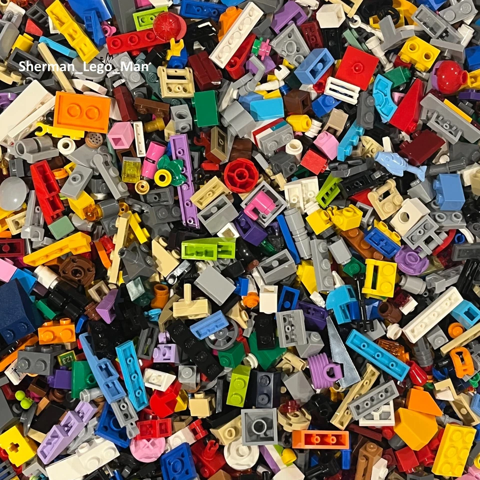 LEGO 3000 PIECES (3LBs) FROM BULK SMALL MIX- Random Selection Plates Blocks MORE - Image 2 of 2
