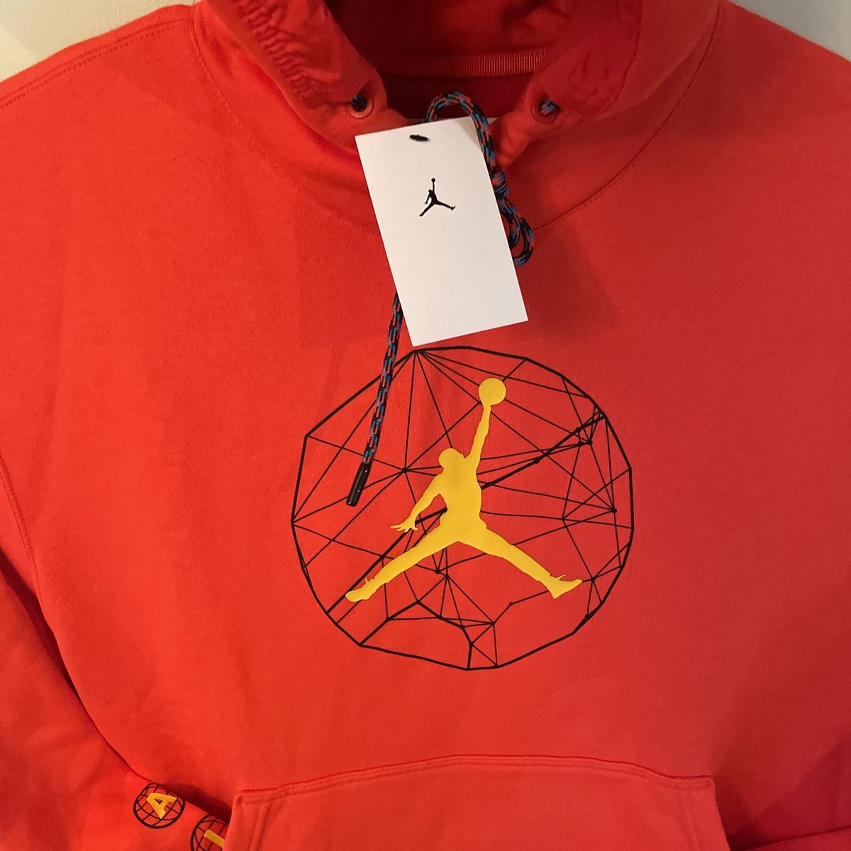 Jordan Essentials Mountainside Graphic Fleece Hoodie Red DC9727-673 Size  3XL | eBay