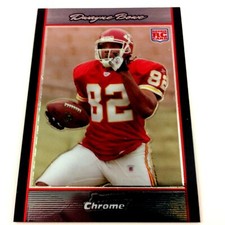 Dwayne Bowe 2007 Bowman Chrome Rookie Card #78 NFL Kansas City Chiefs. rookie card picture