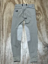 Piper by SmartPak High-Rise Breeches Knee Patch Gray P22R @L4