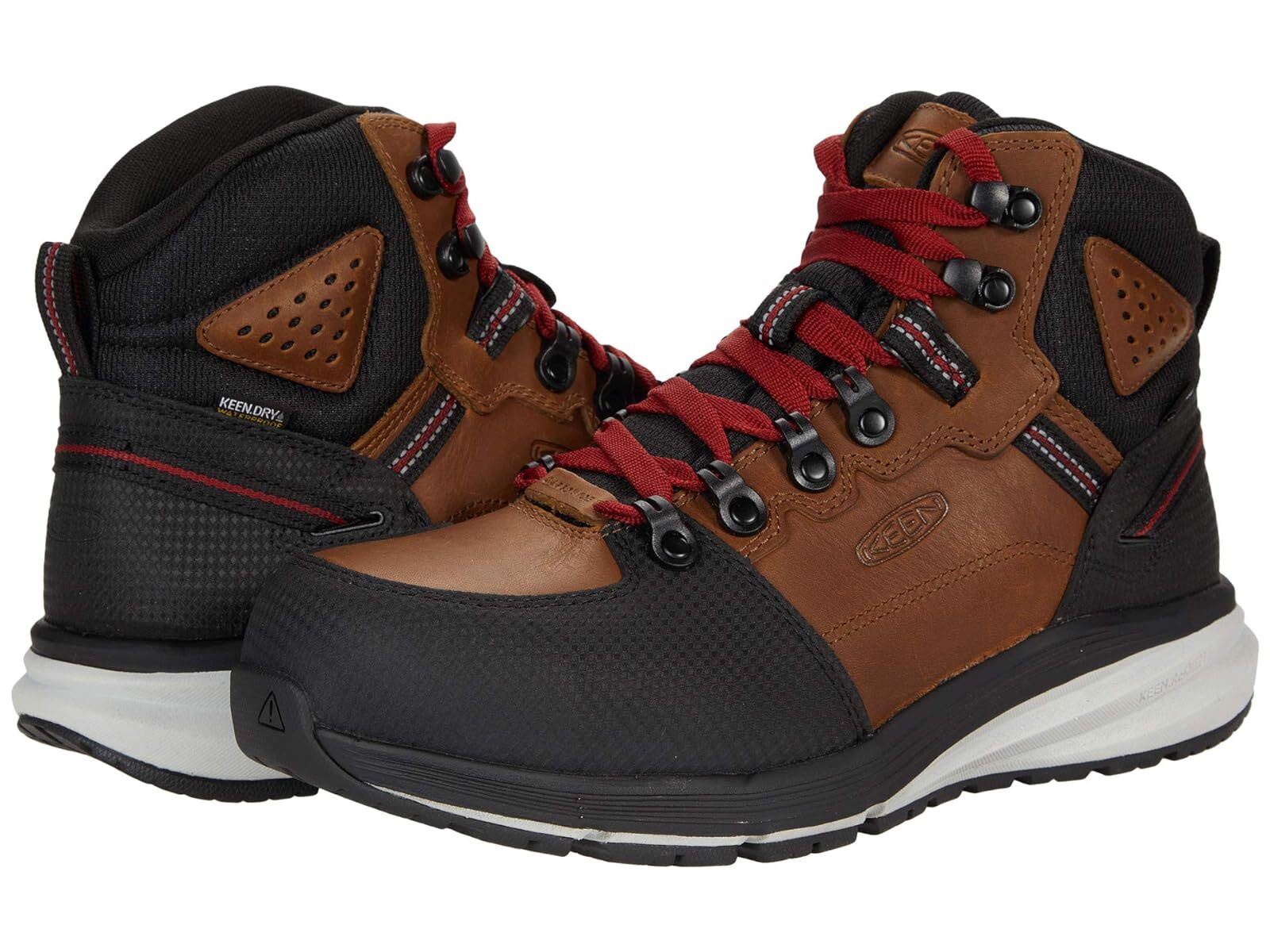 Stivali da uomo KEEN Utility gancio rosso medio impermeabili