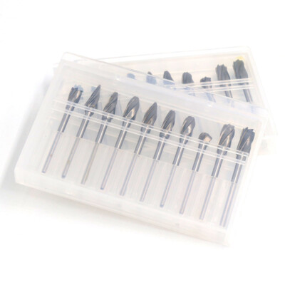 3mm Shank Tungsten Carbide Rotary Burr File Bits Milling Cutter Tools for Dremel