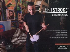 2016 Print Ad of Remo Silent Stroke Practice Pad w Mike Fasano Tiger Army