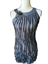 👗🖤New fashion party dress bodycon mini Ruffled rhinestone mini S Juniors