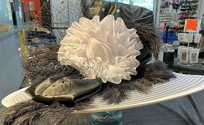 NWT Ivory Church Dress Hat by Whittall & Shon Beautiful Dress/Church Hat by Whittall & Shon main image 2