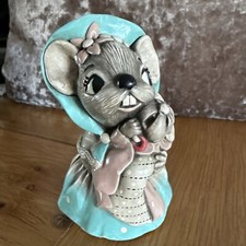 Rare & Collectable Pendelfin  Grey Mother Mouse 1961-1966 See Photos For Cond
