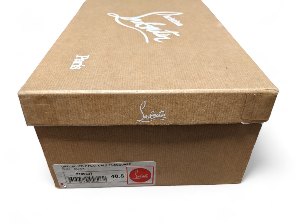 NIB Christian Louboutin Loafers Size 7.5 Penny Lug - Loafers - Calf leather and patent leather  main image 2
