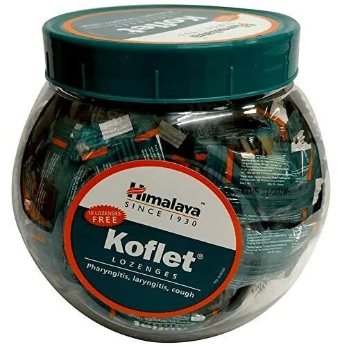 Himalaya Koflet (1 Stück x 75 Lutschtabletten) für trockenen Husten & Halssch...