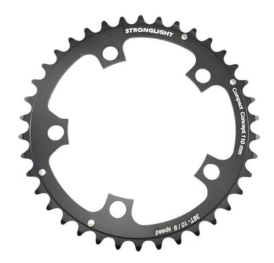 Plateau Vélo Route 38 Dents – Diamètre 110mm, Alu 5083, 5 Branches, 10/9v, Argent, Neuf