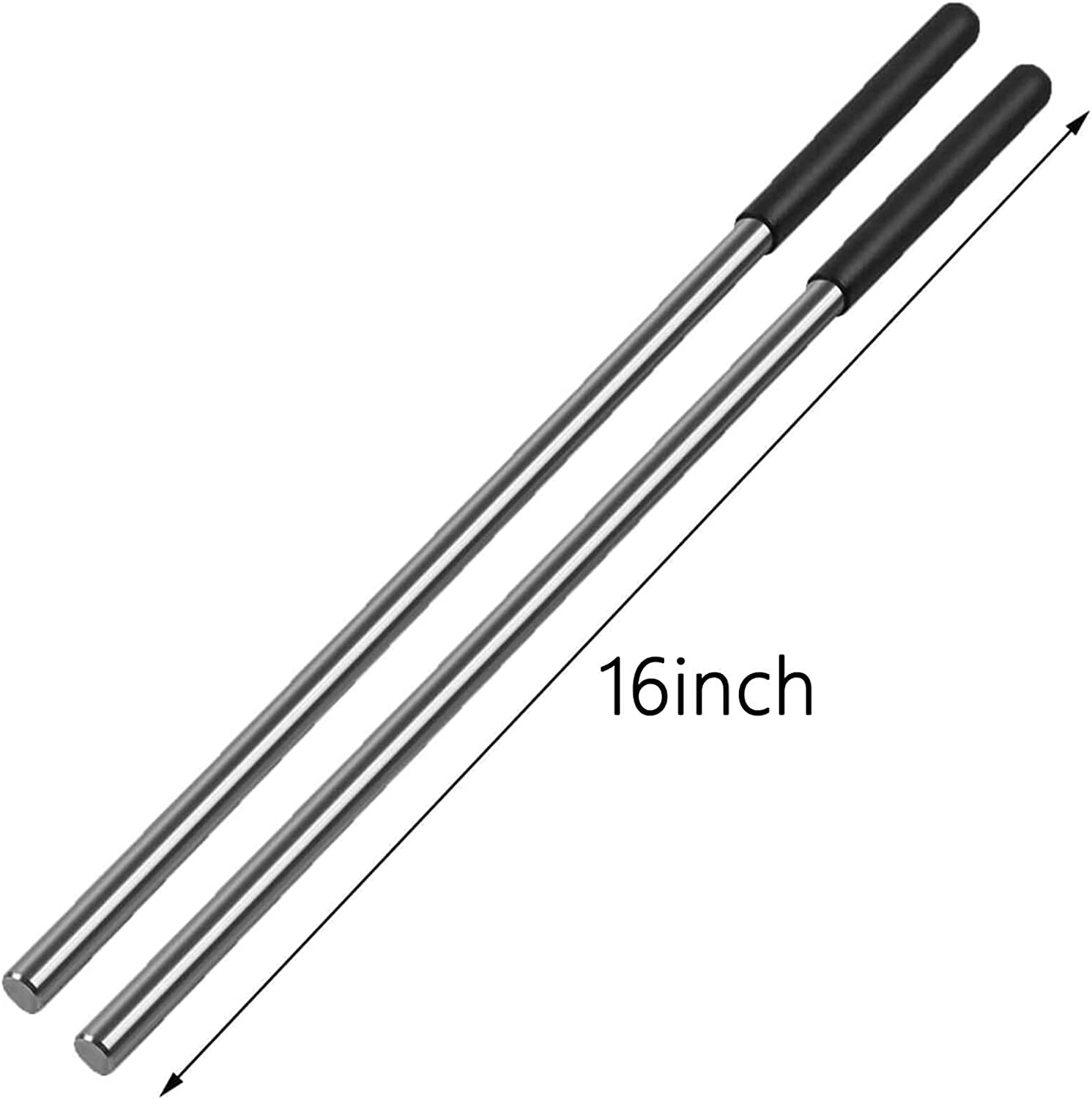 2 Packs of Winding Rods with Nonslip Rubber Handle for Torsion Springs