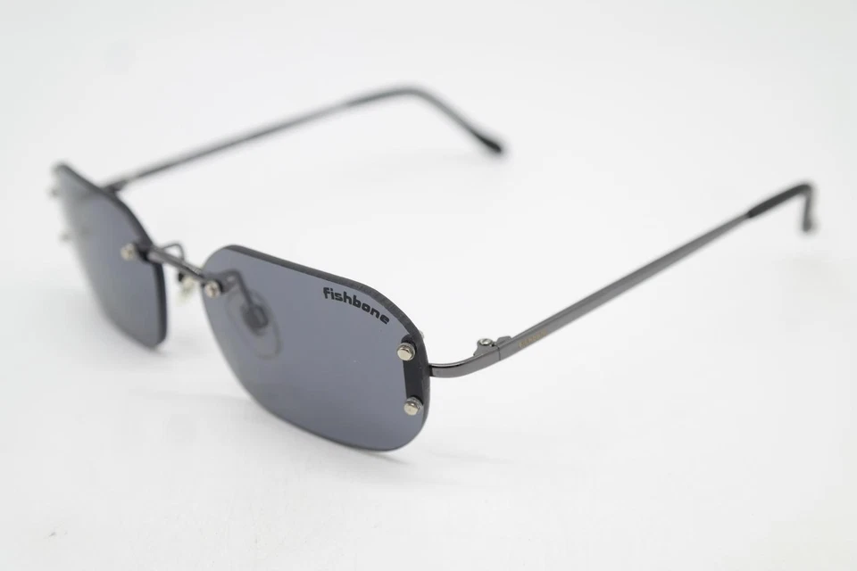Gafas De Sol Fishbone Piercing 04 Metálico Plata Sin Montura Nuevas - Imagen 3 de 4