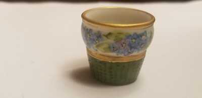 Vintage Irene Becker Artisan Dollhouse MINIATURE Porcelain Planter Cache Pot