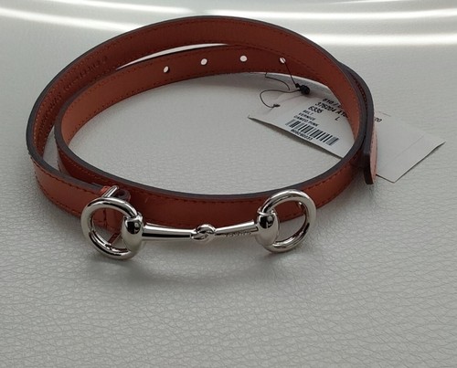 NWT NEW Gucci girls pink, blue or white patent leather buckle belt S L 376204 - Picture 5 of 9