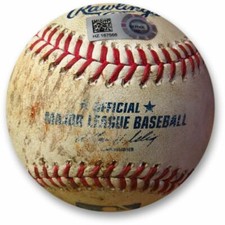 Hyun-Jin Ryu Game Used Baseball 6/16/14 - Foul Culberson Dodgers HZ167566