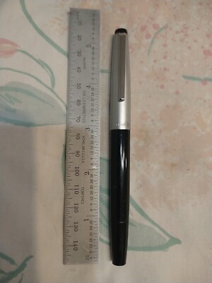LAMY 69 SCHWARTZ PLASTIC  BARREL, METAL CAP FOUNTAIN PEN STAINLESS STEEL F NIB 