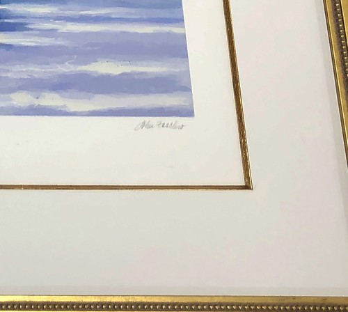 SIGNED JOHN ZACCHEO – GRAVEDONA LAGO DI COMO 206/325 WENTWORTH GALLERY MIAMI - Picture 4 of 6