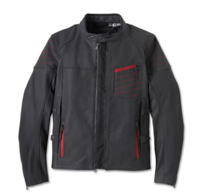 Men Harley Davidson  Rogue Triple Vent System 2.0 Leather Jacket