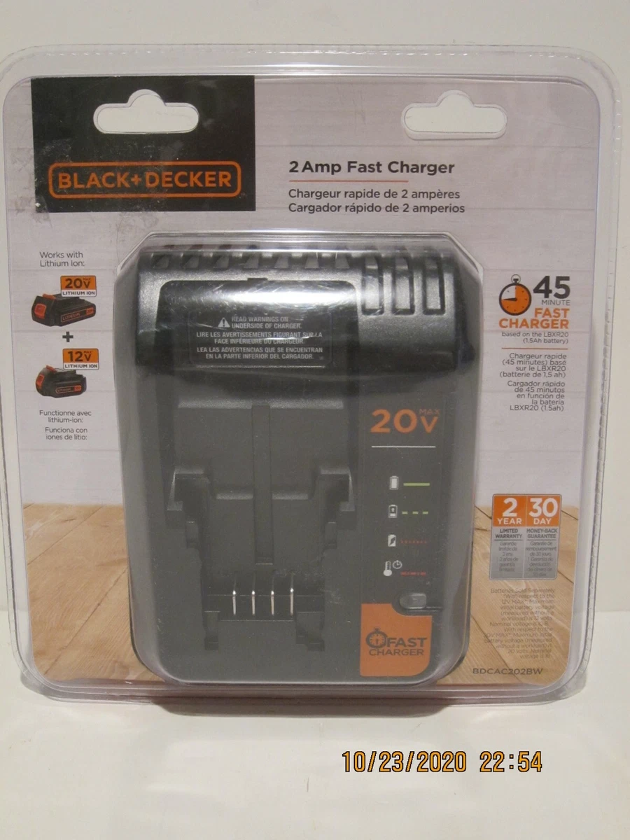 Black and decker lithium 1.5 ah 20v battery charger outlet