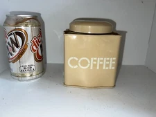 Small COFFEE TIN Canister Jar  TOSCANY Made in JAPAN