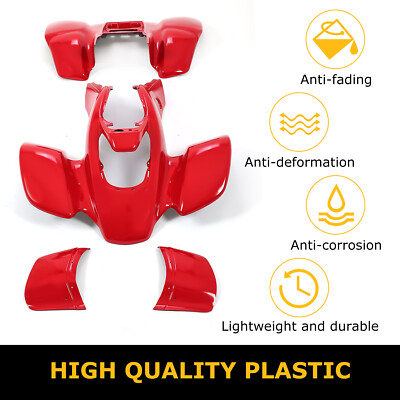 TRX - 美品 New Honda Trx400ex Trx 400ex 99-04 Plastic RED Fender Front & Rear