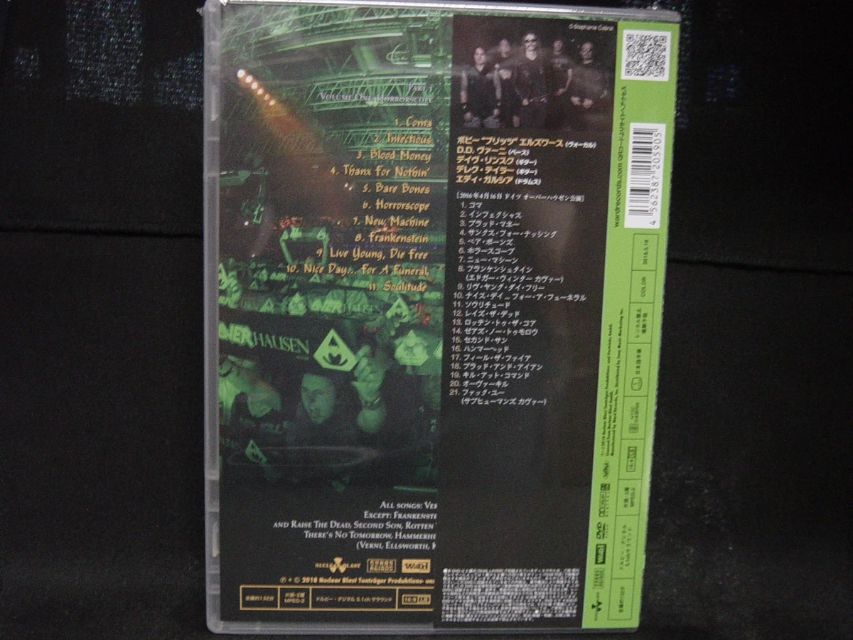 OVERKILL Live In Overhausen JAPAN DVD The Bronx Casket Co