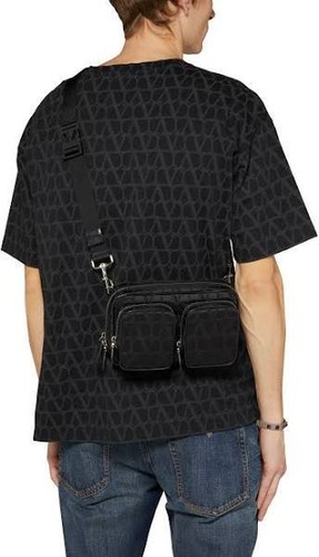 Borsa a tracolla/tracolla VALENTINO GARAVANI Toile Iconographe logo V, $1490, NUOVA!! - Foto 10 di 24
