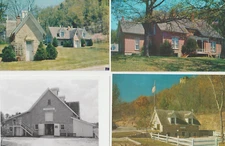 C1960 Gov Nelson Dewey Stonefield Historic Site Cassville WI RPPC Postcard LOT 4