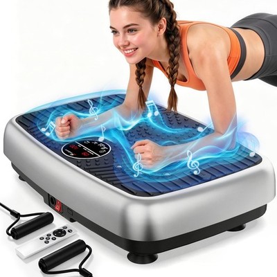 Vibration Plate Exercise Machine, Dual Motor Vibration Platform for Lymphatic Dr