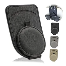 Sunglass Holder for Car Visor, Magnet Adsorbed Sunglasses Holder for 1PC Black