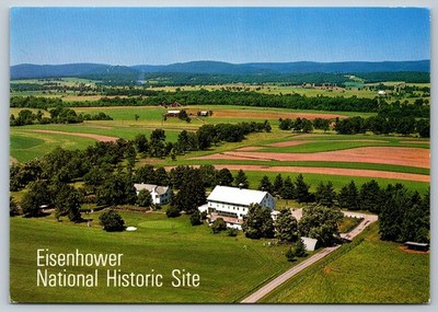 Eisenhower National Historic Site Gettysburg PA Aerial View Postcard John Hinde