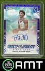 Trayce Jackson-Davis Auto 2024-25 Topps Chrome Sky Light Purple Geometric
