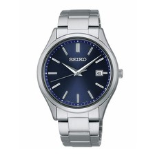 SEIKO Selection SBPX145 Navy Blue Dial Stainless Steel Solar Men's Watch New NIB